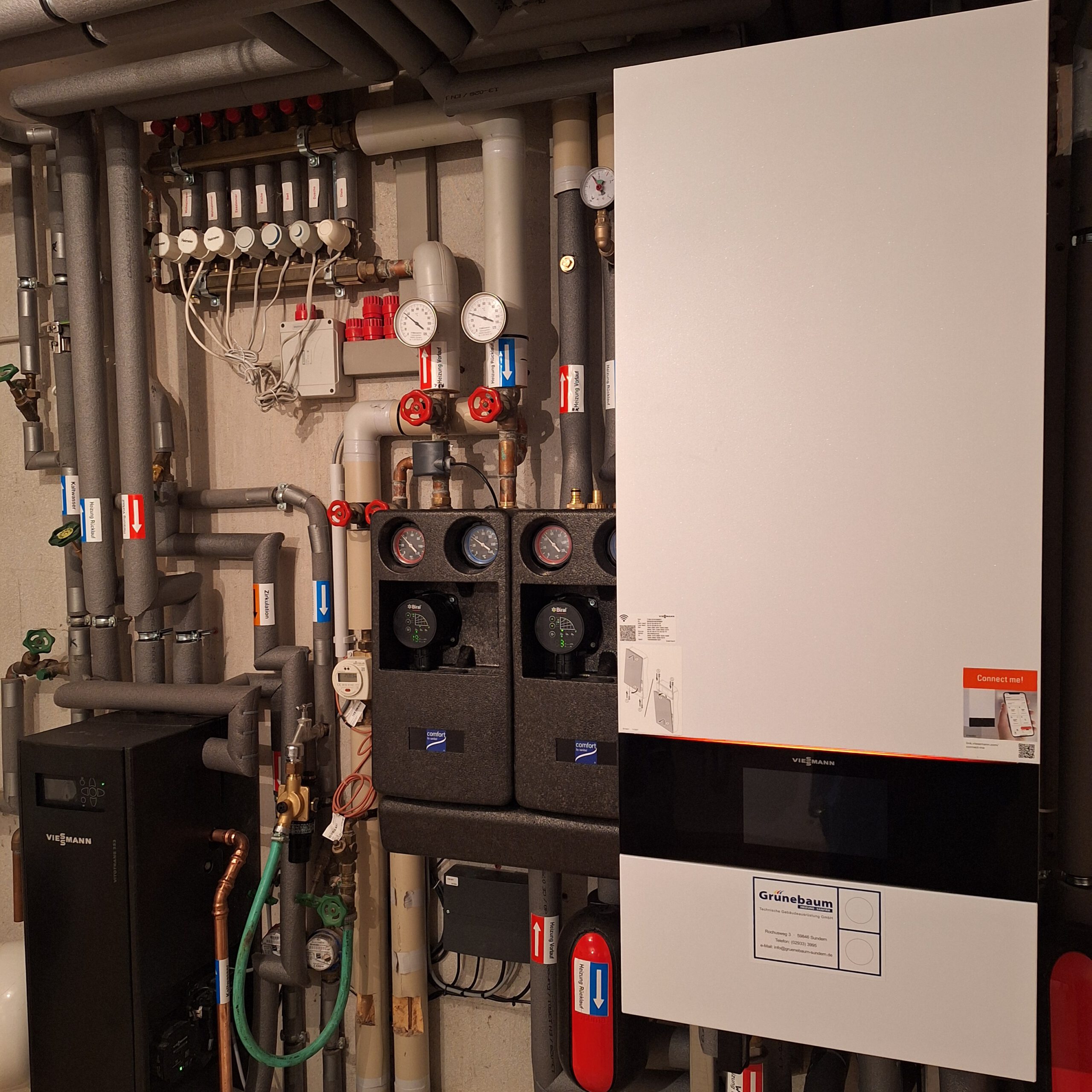 Installation Gasheizung in einem Privathaushalt